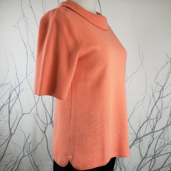 Talbots NWT Portrait Collar Coral Sweater, S - Picture 2 of 7